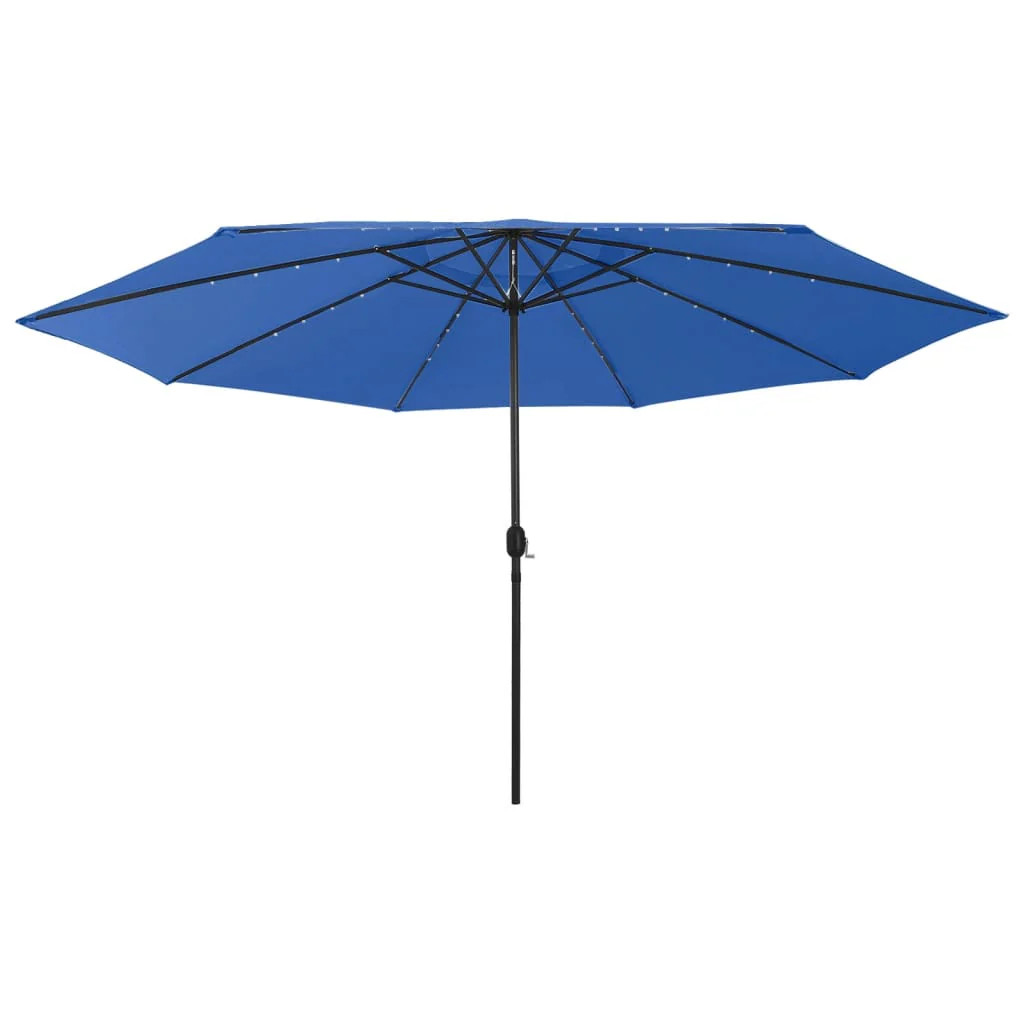 Parasol 400 cm led bleu pour illuminer vos soirées d'été