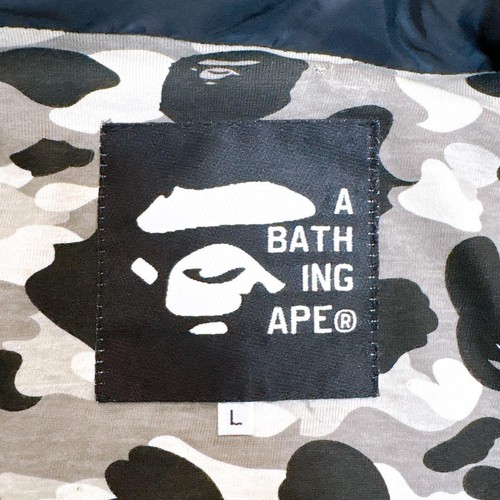 A Bathing Ape 90s Vintage Polyester Nylon Hooded Blouson Jacket Black - Picture 8 of 11