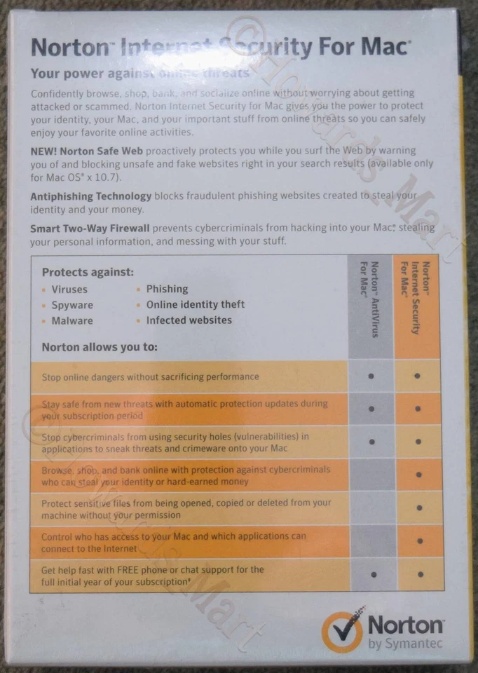 New Norton Internet Security 5 For 1 Mac Full Retail Version NIS 21201722 - Image 2 of 4