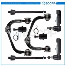 8pcs For 2009 2010-2014 Ford F-150 Front Control Arms Ball Joints Tie Rod Ends