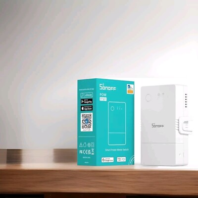SONOFF WiFi Smart Power Meter Switch Max 16A,Smart Switch with Energy Monitoring