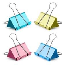 Colored Binder Clips2.4 inch, Extra Large Binder Clips for Office 8 Pcs Jumbo