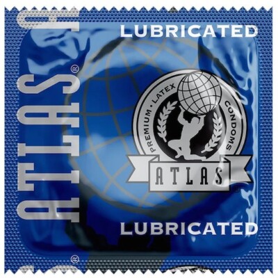 Atlas Ultra-Lubed Silky Smooth Premium Latex Lubricated Bulk Condoms