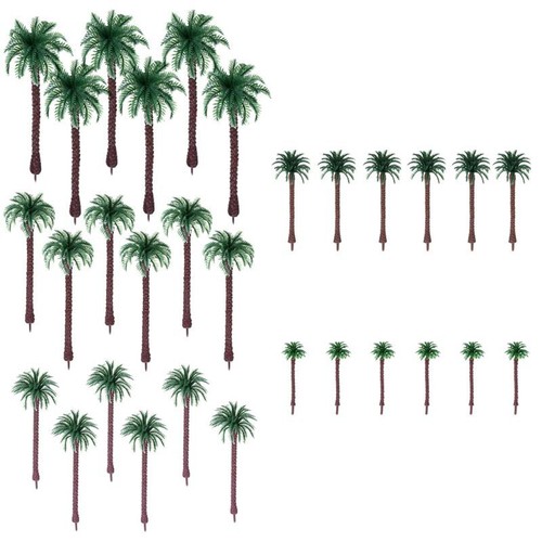 30 Pieces Miniature for Palm Trees Plastic Scale Model Tree Comfortable for Touc - Picture 9 of 9