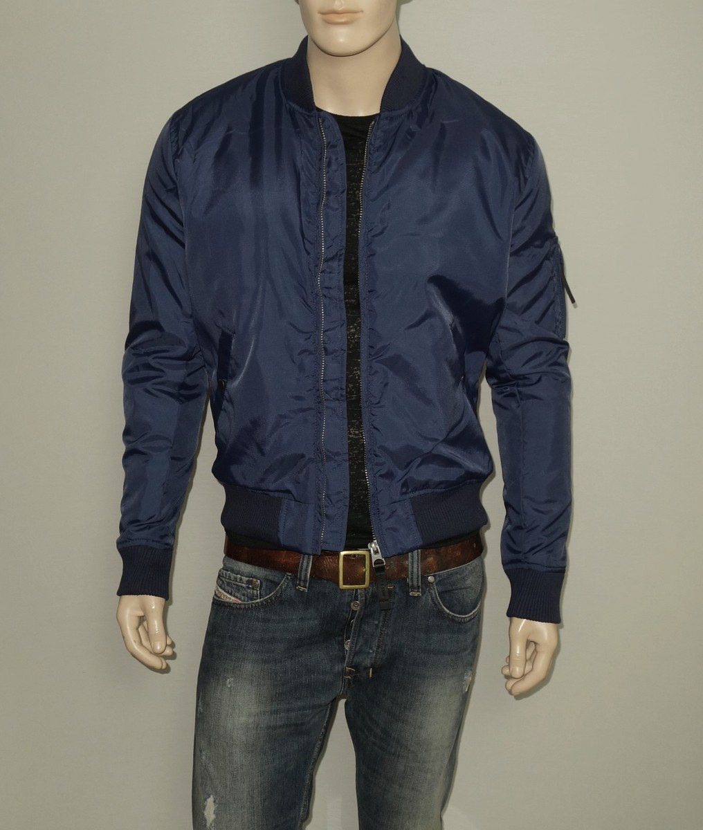 NEW Slate & Stone Jacket in Indigo Size Large Zip Front 100% Nylon