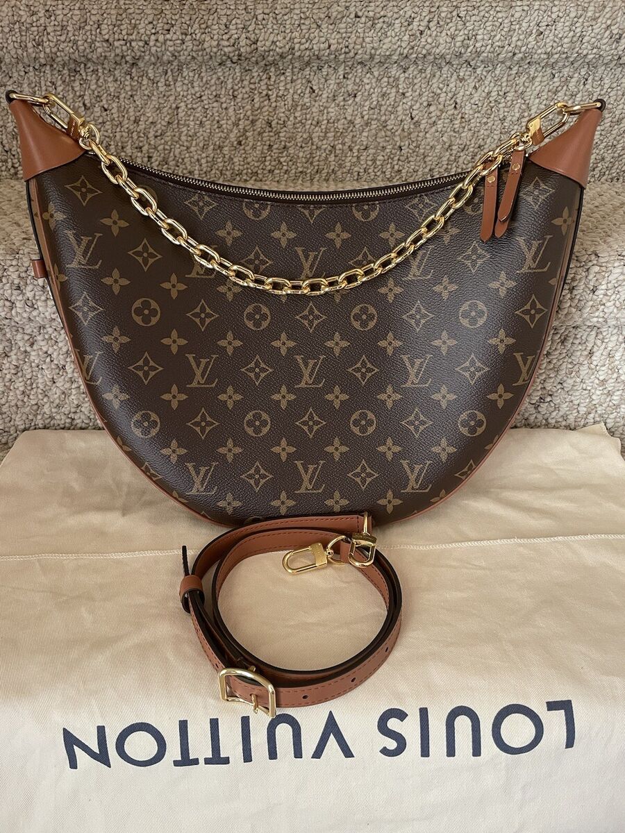 Louis Vuitton Loop Hobo Monogram Canvas Brown in Coated Canvas