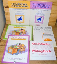 Alfred's Basic Piano Library Book Lot Elementary  Intermediate Musicianship