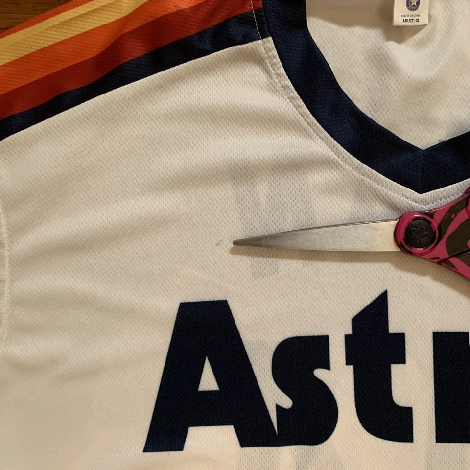 Nolan Ryan Houston Astros Mens Jersey Shirt Logo MLB Baseball Promo Batting XL - Image 3 of 4