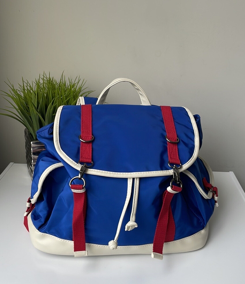 Carpisa Backpack Blue White Red Women’s Travel Bag