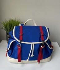 Zaino Carpisa blu bianco rosso borsa da viaggio donna
