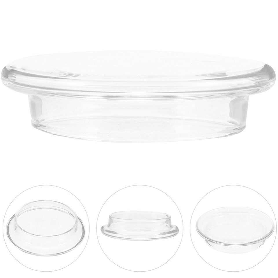 2pcs Glass Teapot Lid Replacement Clear Glass Tea Kettle Lid Beverage