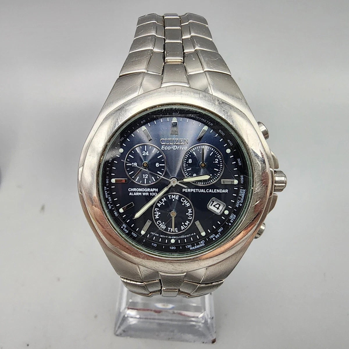 Citizen eco drive hotsell perpetual chrono set time