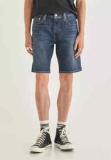 Levi's 405 Men's Denim Shorts Size 42 Blue Standard Fit Casual Stylish