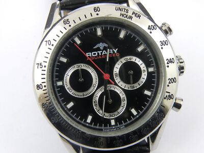 Rotary Men's Aquaspeed Chronograph Silver Bracelet Watch Gb00007