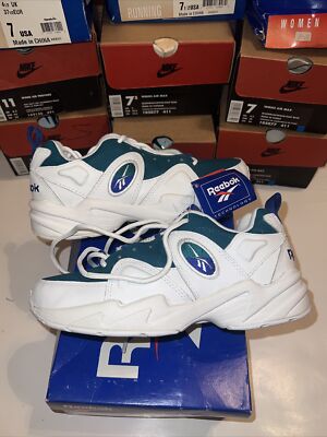 NIB Vintage  Women s Reebok Running Scimitar White Blue Teal Sz 7 From 1993