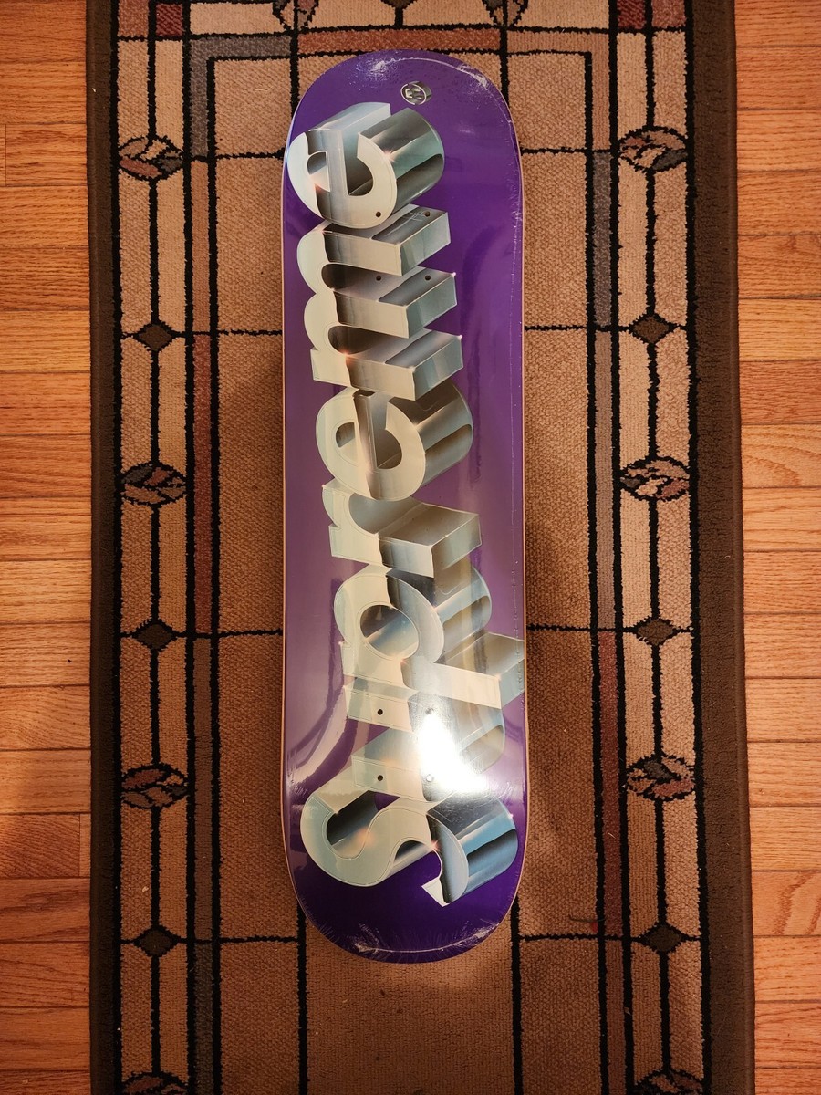 Supreme Chrome Logo Skateboard Deck SS20 Drop | eBay