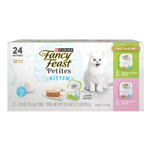 Fancy Feast Chicken Salmon Wet Cat Food 2.1lb Pack