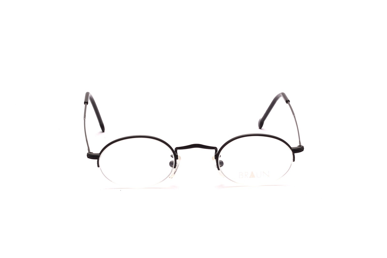 Braun Classics Brille Halbrand Овальный Schwarz Mod. 502 42-23 мм Дизайн Neu BC2