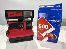 Polaroid 600 Cool Cam Instant Camera   Red  Gray   w/ Sealed 20-Pac NJL029113 