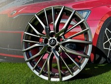 4 x 19 Inch 5x114.3 Hyper Grey Wheels: Fits For Lexus RX GS IS ES