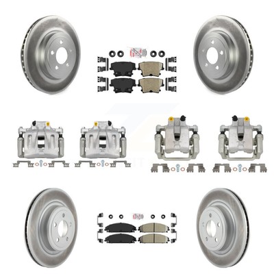 Front Rear Brake Caliper Coat Rotor And Ceramic Pad Kit (10Pc) For Dodge Charger