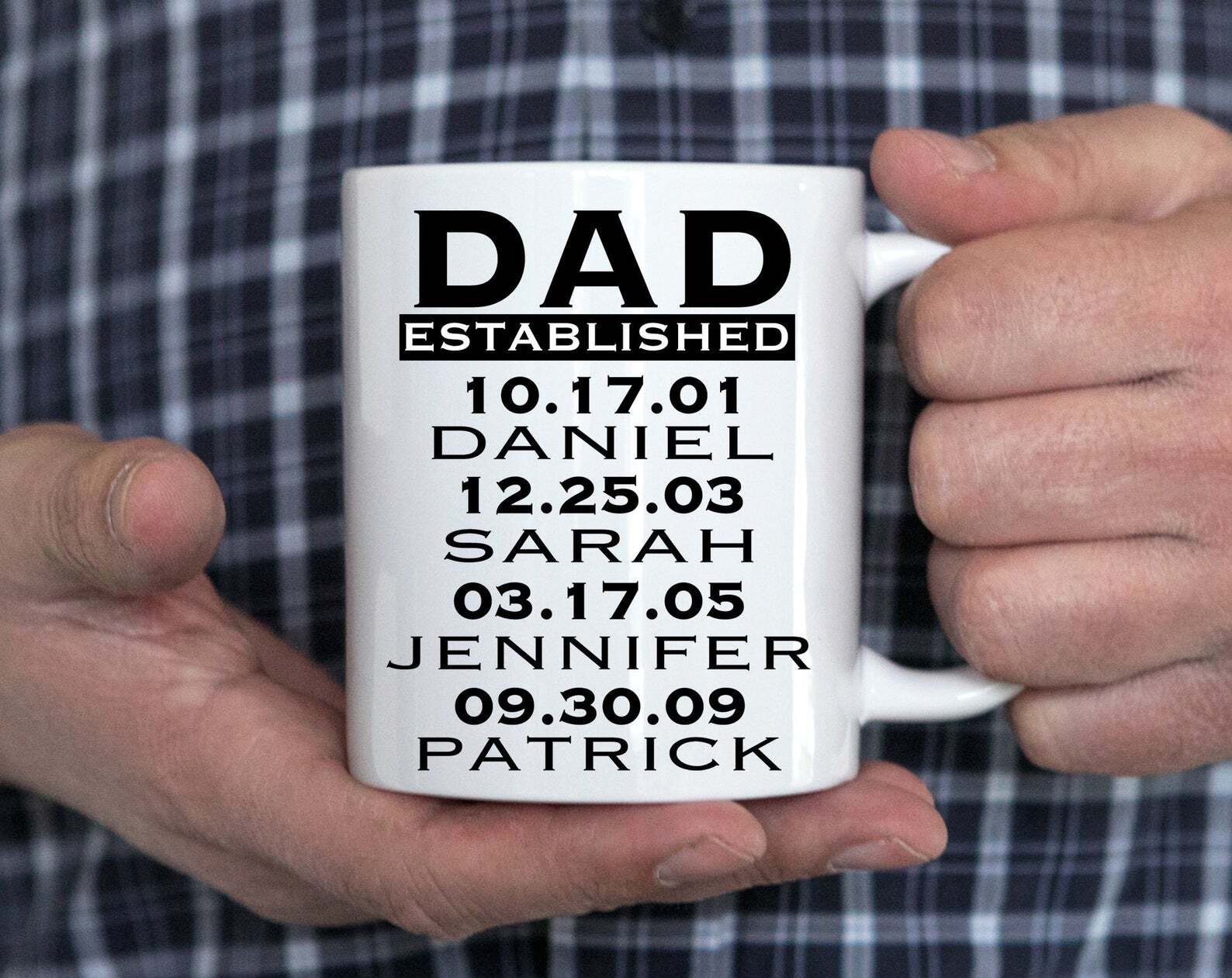 Personalized Dad Mug Gift From Kids Dad Gift Christmas Mug Dad Mug Gift From