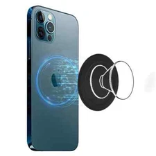 Black Magnetic Base for Phone Grips iPhone 12 13 14 Magsafe Cases Black