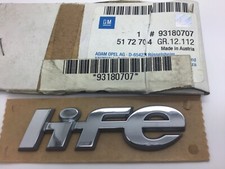 Vauxhall Corsa C Meriva A Zafira B LIFE Badge Front Door Genuine Chrome 93180707