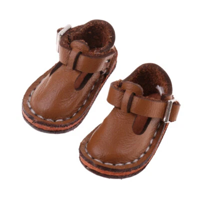 MARKENLOS Puppen handgefertigte Schuhe flache Anke Belt Schuhe für 12 Zoll Blythe Doll