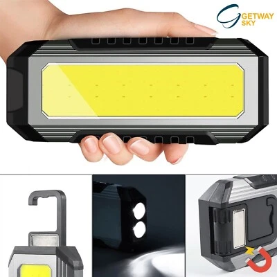 TECHKOREX LED Work Light Inspection Hand Torch Flashlight Rechargeable Magnetic Charger UK