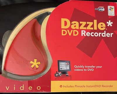 Pinnacle Dazzle DVD Recorder Video Capture PC USB With Box And Discs