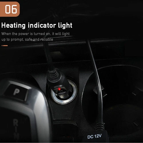 Car Heated Seat Cover Cushion-Universal Warmer Pad 1/2 Pack 12V warming Black - Picture 10 of 19