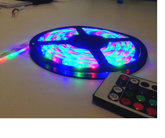 Waterproof 300 LEDS RGB 5M 3528 SMD LED Strip Light 12V + IR Controller - Picture 5 of 8
