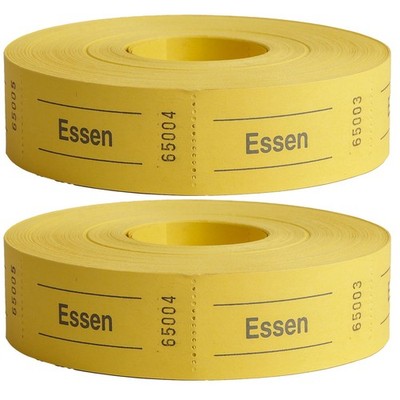 2x Bon-Rolle Herlitz 2000x Essensmarken Essen Wertmarke Bon Bons Marken Abriss