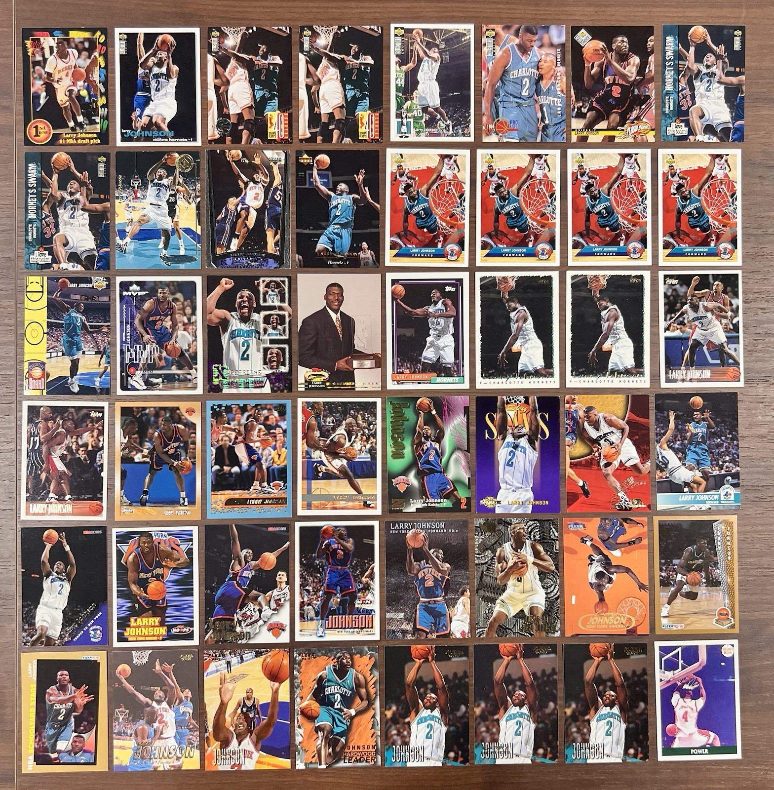 Larry Johnson 48 Card Lot - Excellent Condition
