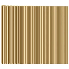 Brass Round Rods Bar Assorted Diameter 1mm-8mm for DIY Craft (42 Pieces)