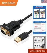 USB to RS232, USB Serial Adapter with FTDI Chipset,USB 2.0 to Male DB9 Serial...