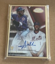 2018 Topps Gold Label Rookie- 1/25 Gold Framed Auto Amed Rosario RC Yankees