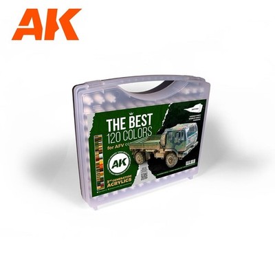 AK Interactive Farben 8435568333468 Airbrush AK 11705 Koffer Colors Set