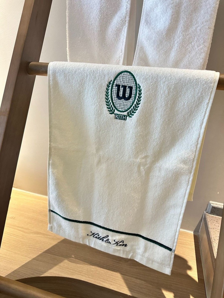 Kith x Wilson Tennis Embroidered Sweat Towel (White, New) | eBay