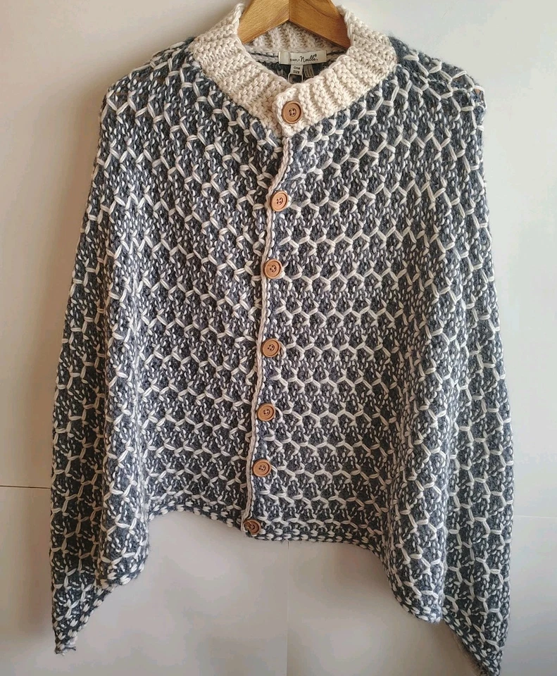 Просто Ноэль насмешливый шеи коренастый вязаный шаль плащ комплект Cottagecore богемное побережье уютный - Изображение 4 из 4