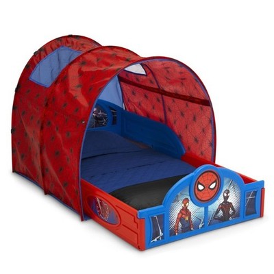 Marvel Spider-Man Sleep & Play Toddler Bed by Delta Children, New, BIG DEAL