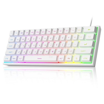 MageGee TS91 60% Wired Gaming Keyboard - QWERTY US Layout - RGB Backlit 61 Key