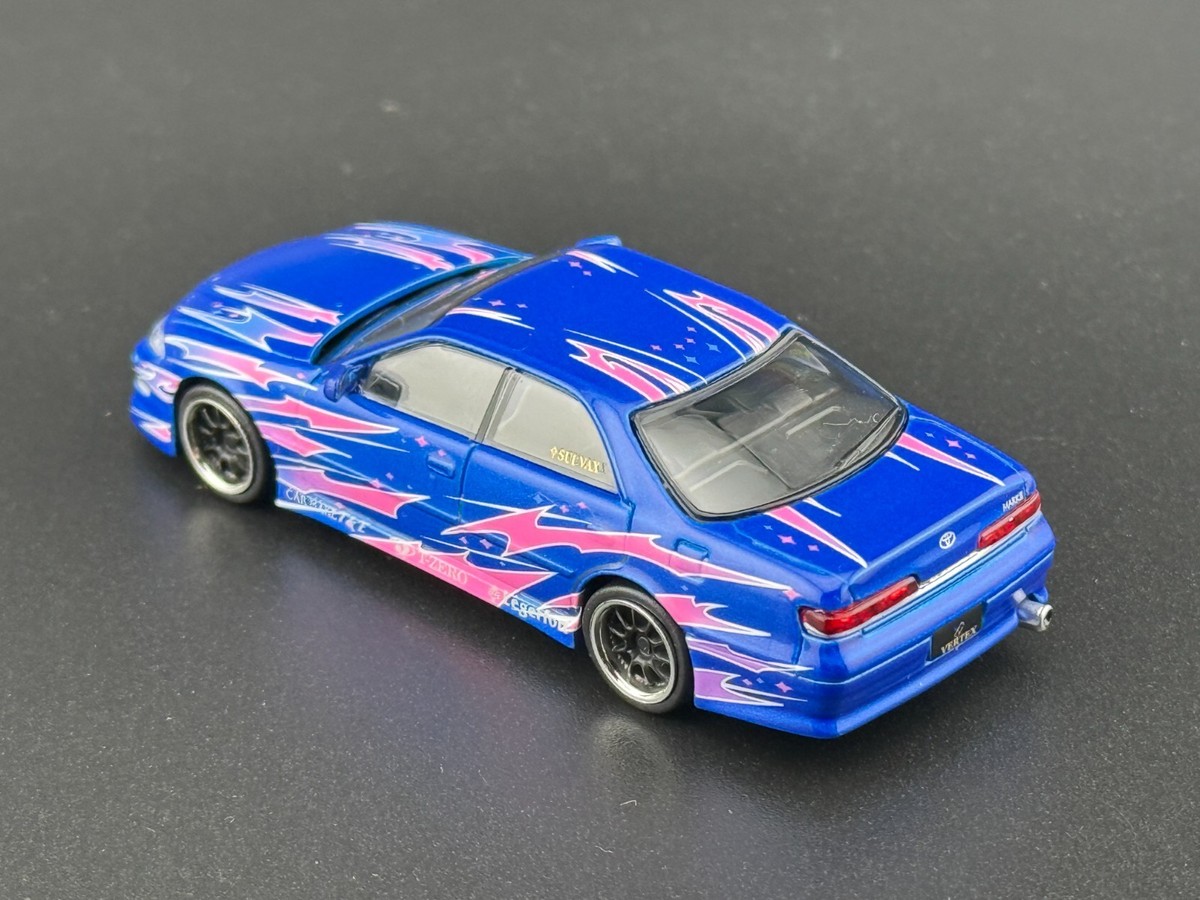 Tarmac Works Vertex Toyota Mark II JZX100 Blue Special Edition 1