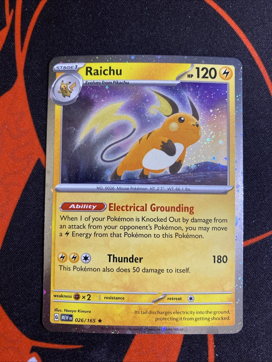 raichu pokemon card ebay Raichu (026/165) [Scarlet & Violet 151] Moderately Played Reverse Holofoil