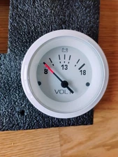 TELEFLEX VOLT GAUGE 31130 WHITE