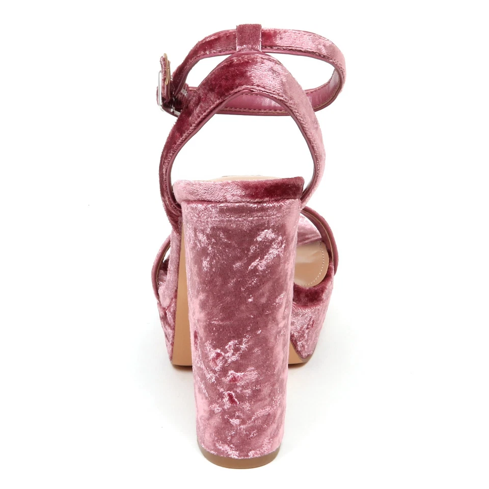 F1018 sandalo donna velvet STEVE MADDEN INSOMNIA pink/mauve shoe woman - Imagen 4 de 4