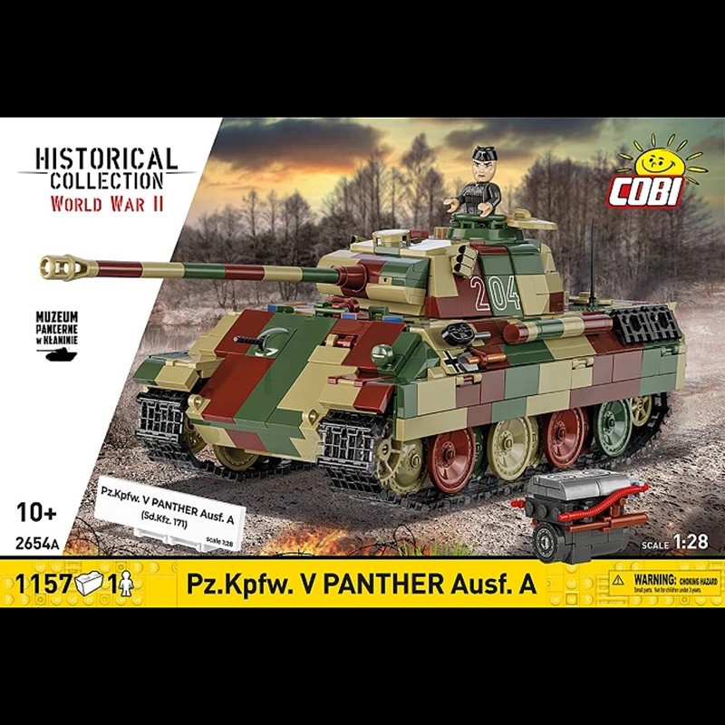 Cobi 2654A 1:28 Pz.Kpfw. V Panther Ausf. A Tank Kit New