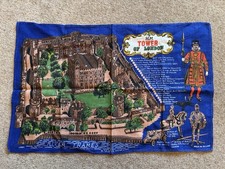 New Vintage Ulster Irish Linen HM Tower Of London Tea Towel Made In Ireland