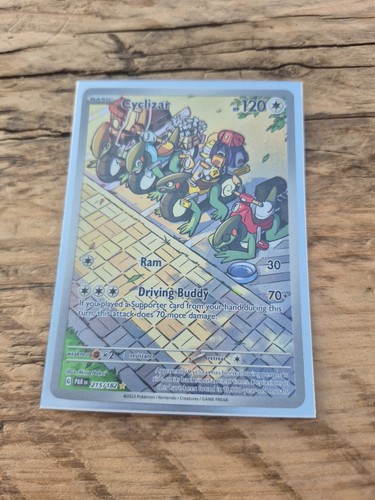Cyclizar Illustration Rare Paradox Rift Scarlet Violet Pokémon TCG Card 215/182